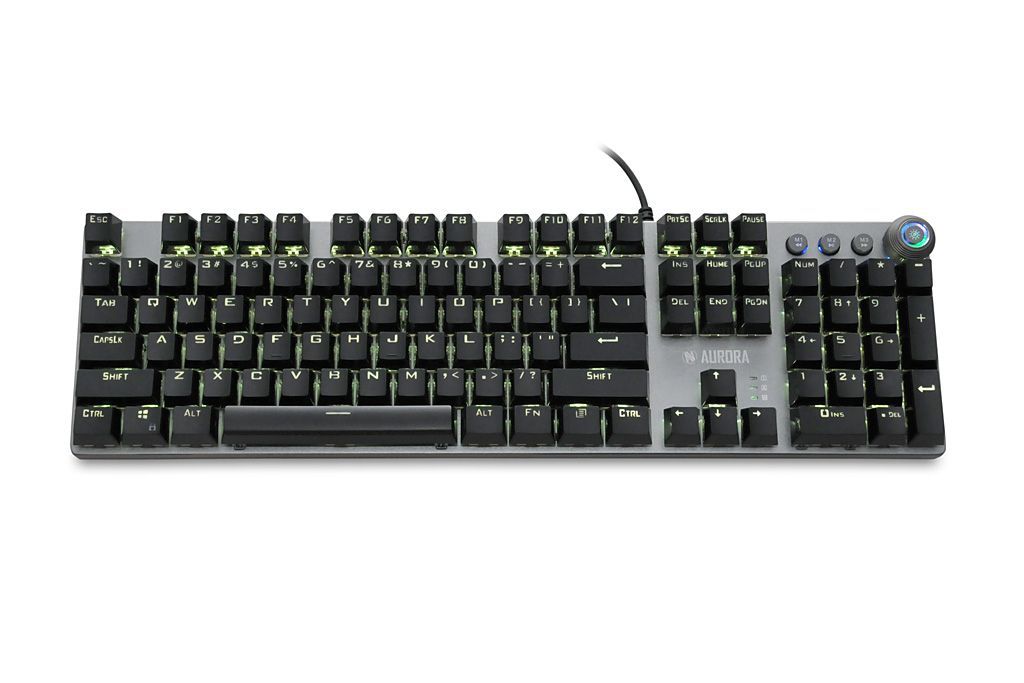 iBox Aurora K-4 Mechanical KRGD Red Switch Gaming Keyboard Black US