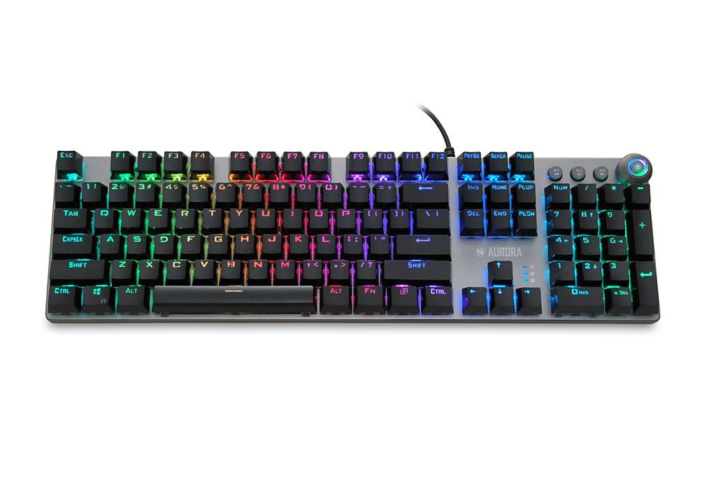 iBox Aurora K-4 Mechanical KRGD Red Switch Gaming Keyboard Black US