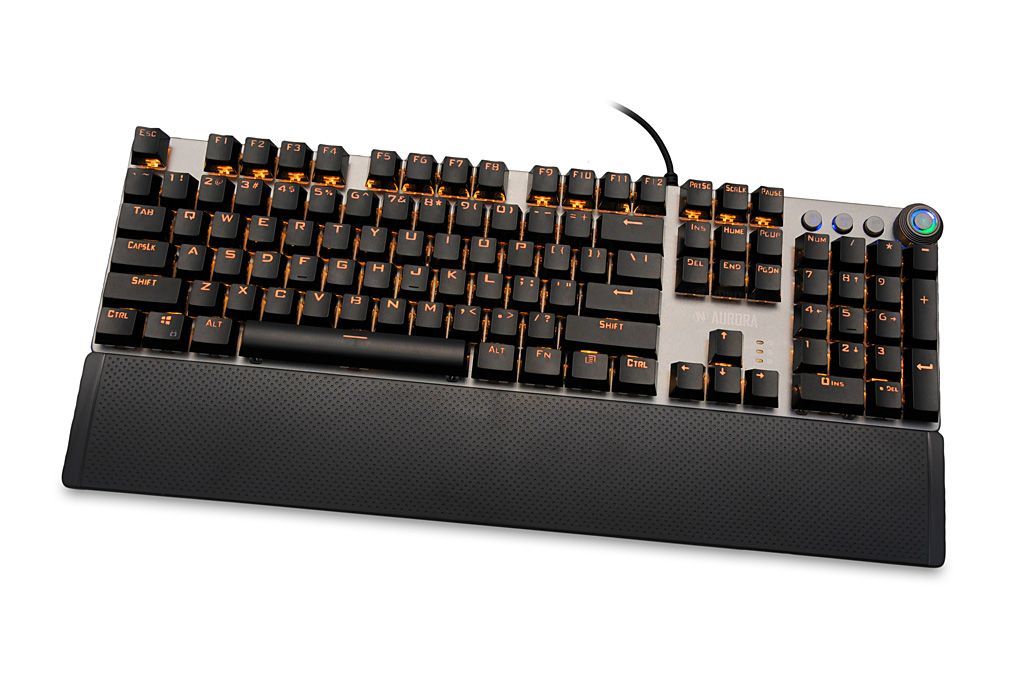 iBox Aurora K-4 Mechanical KRGD Red Switch Gaming Keyboard Black US