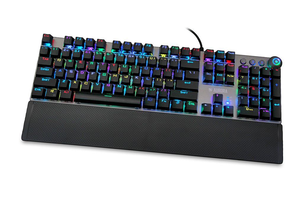 iBox Aurora K-4 Mechanical KRGD Red Switch Gaming Keyboard Black US