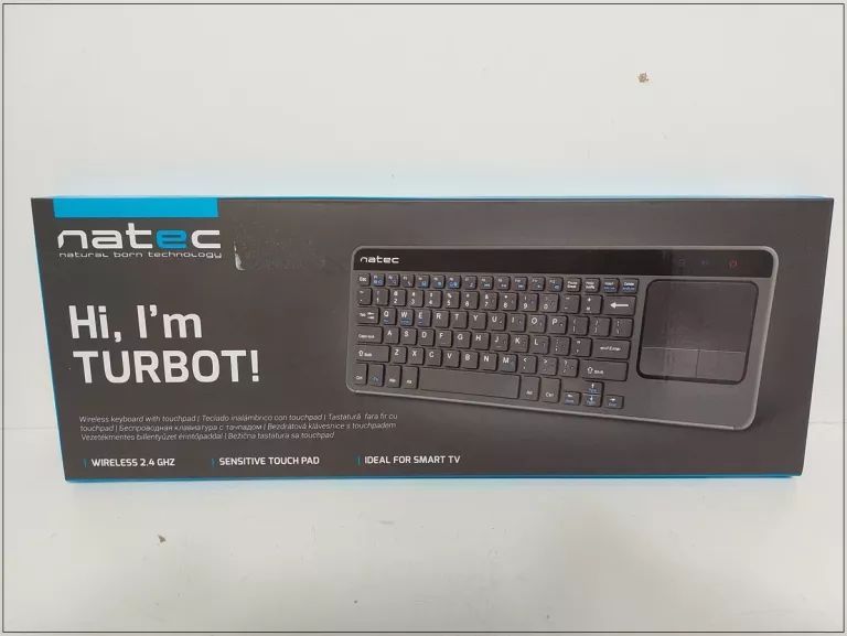 natec Turbot Wireless Keyboard Black US