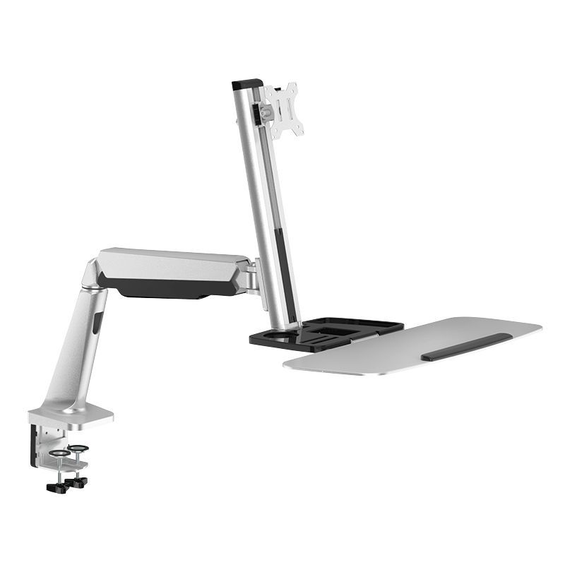 Logilink BP0040 13"-32" Sit-Stand Workstation Monitor Desk Mount Silver