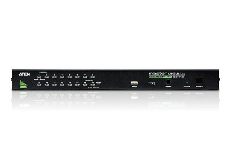ATEN CS1716A 16-Port PS/2-USB VGA KVM Switch with Daisy-Chain Port and USB Peripheral Support ATEN CS1716A 16-Port PS/2-USB VGA KVM Switch with Daisy-Chain Port and USB Peripheral Support