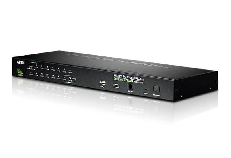 ATEN CS1716A 16-Port PS/2-USB VGA KVM Switch with Daisy-Chain Port and USB Peripheral Support ATEN CS1716A 16-Port PS/2-USB VGA KVM Switch with Daisy-Chain Port and USB Peripheral Support