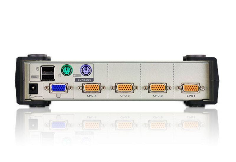 ATEN 4-Port PS/2-USB VGA KVM Switch + Kábel