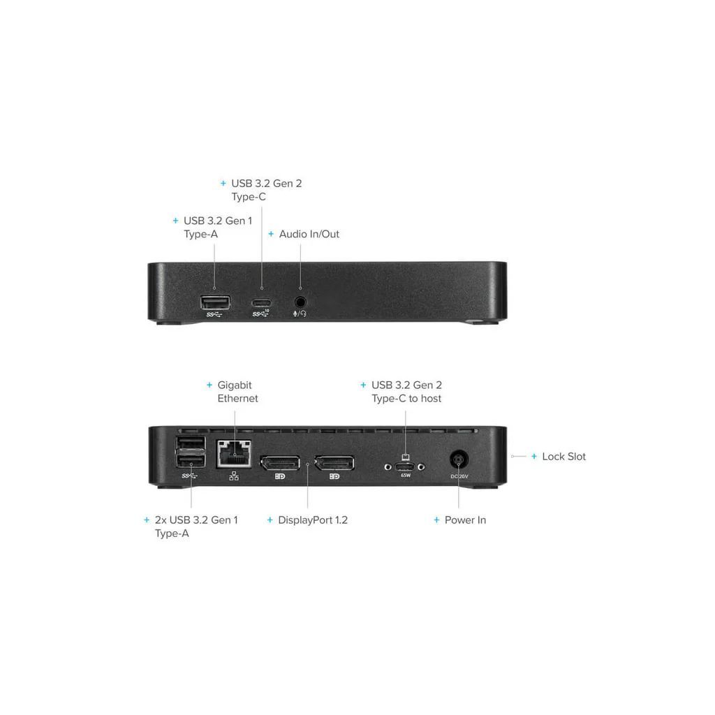 Targus Universal USB-C DV4K DP Docking Station with 65W Power Delivery