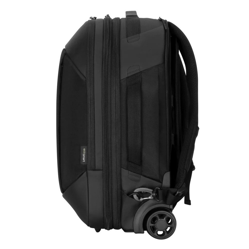 Targus EcoSmart 15.6” Mobile Tech Traveler Rolling Backpack Black