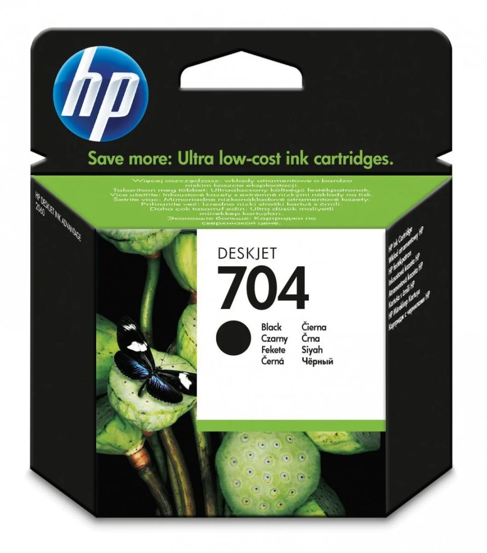 HP 704 Black tintapatron