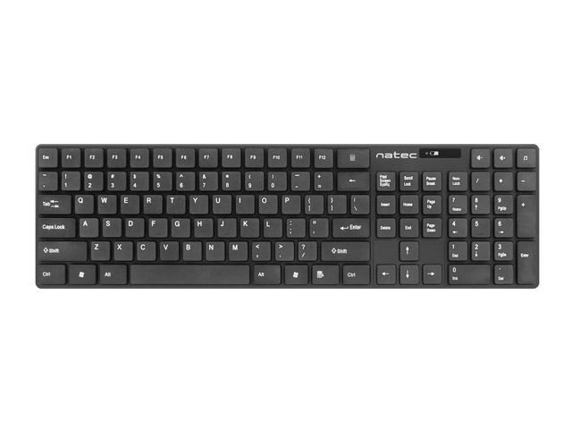 natec Stingray Wireless Keyboard Combo Black US