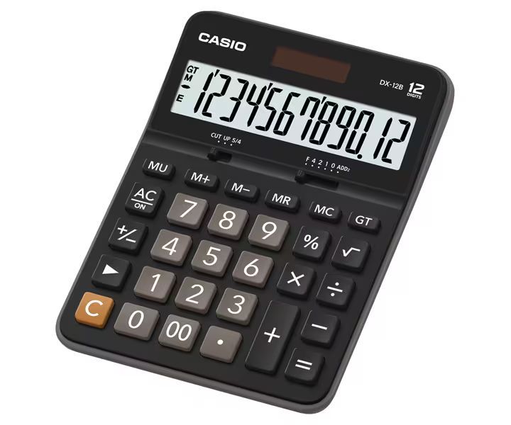 Casio DX-12B Asztali számológép Black