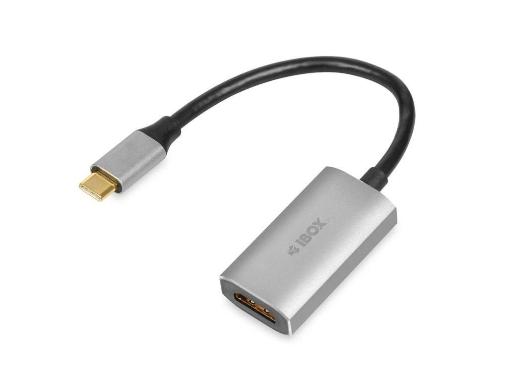 iBox IACF4K USB-C to HDMI Cable Adapter Grey