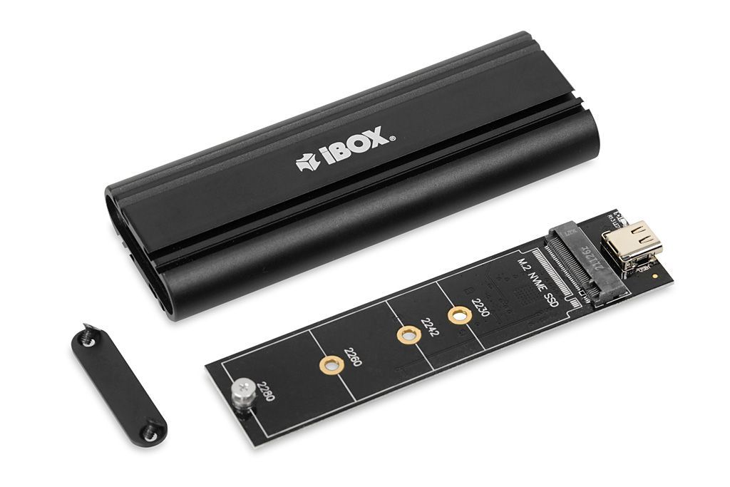 iBox HD-07 M.2 NVMe SSD Enclosure Black