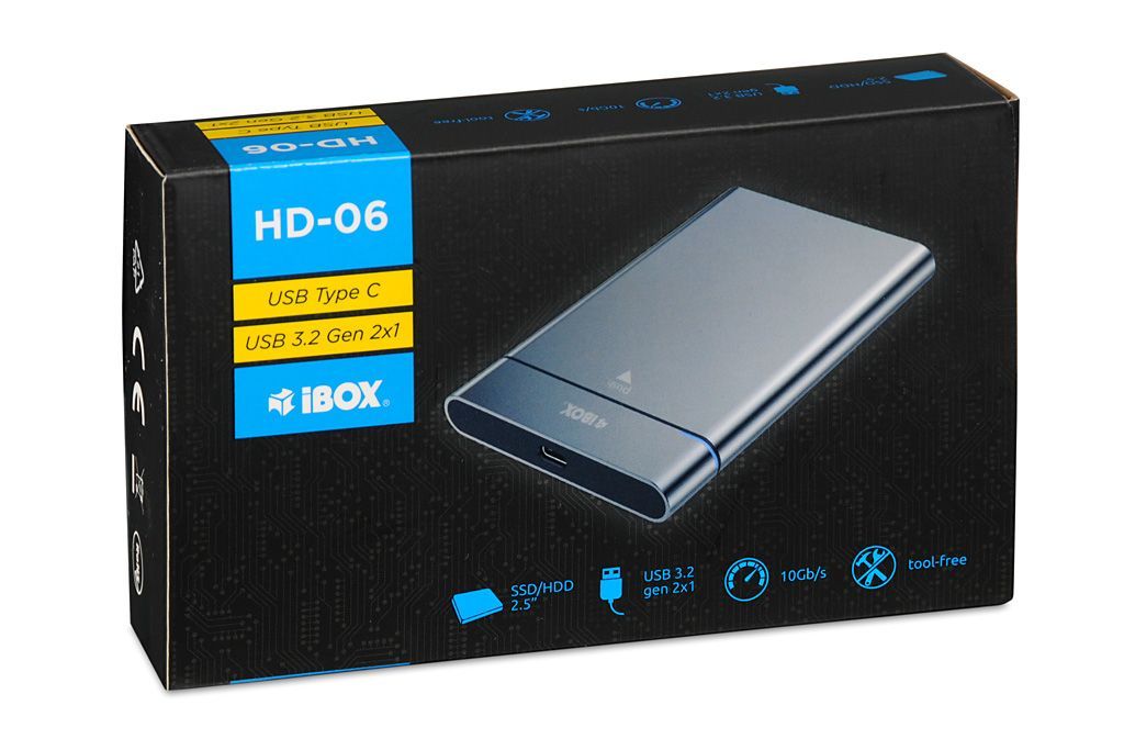 iBox HD-06 2,5" HDD Enclosure Grey