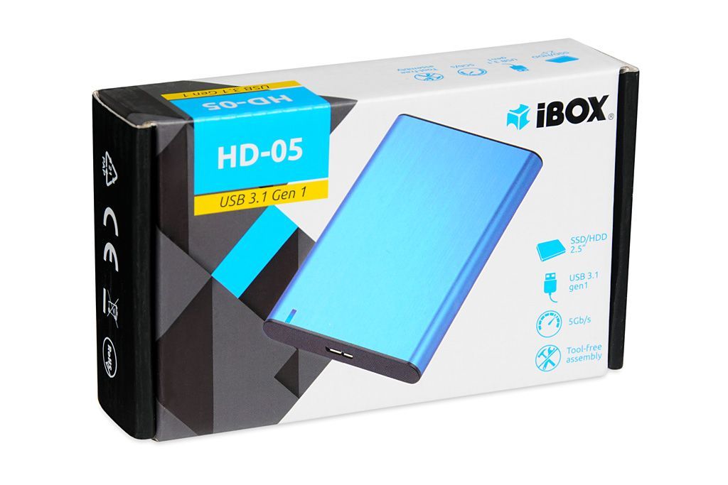 iBox HD-05 2,5" HDD/SSD Enclosure Blue