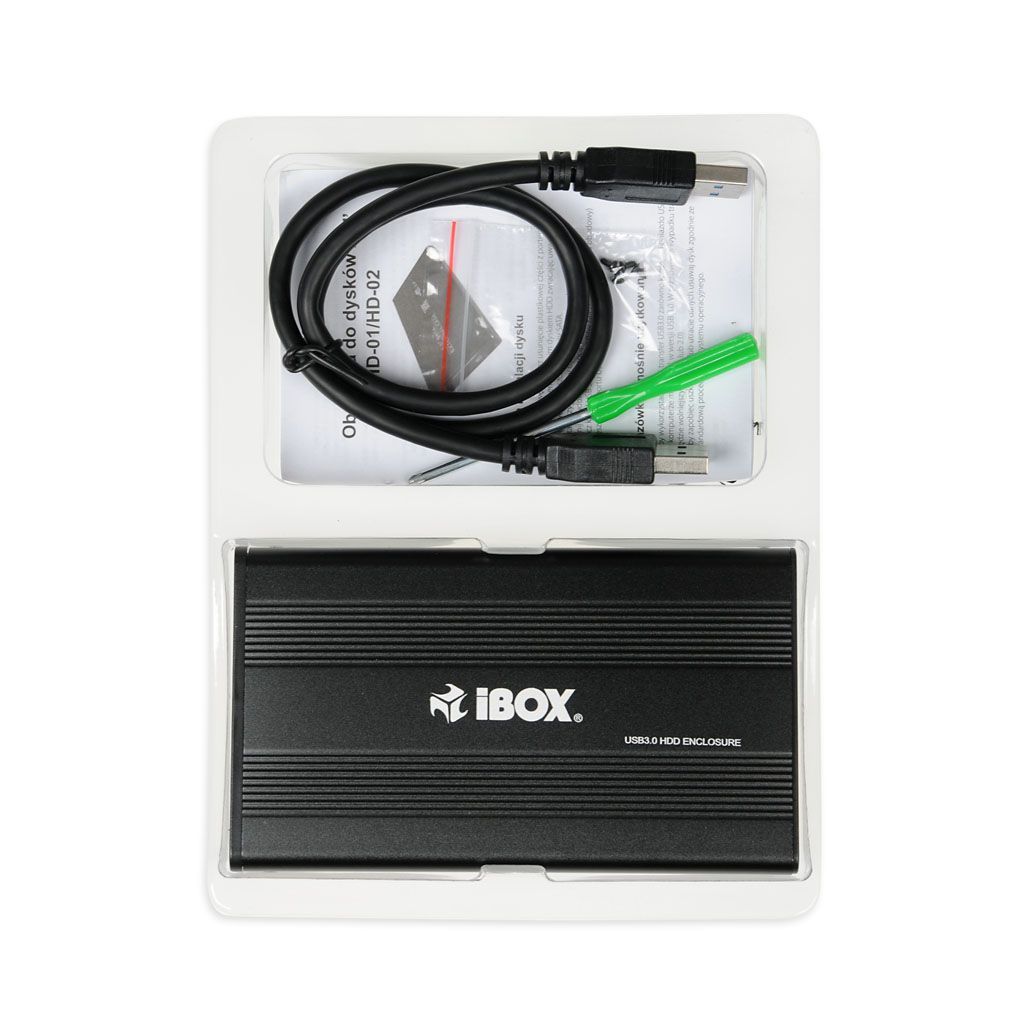 iBox HD-02 2,5" HDD Enclosure Black