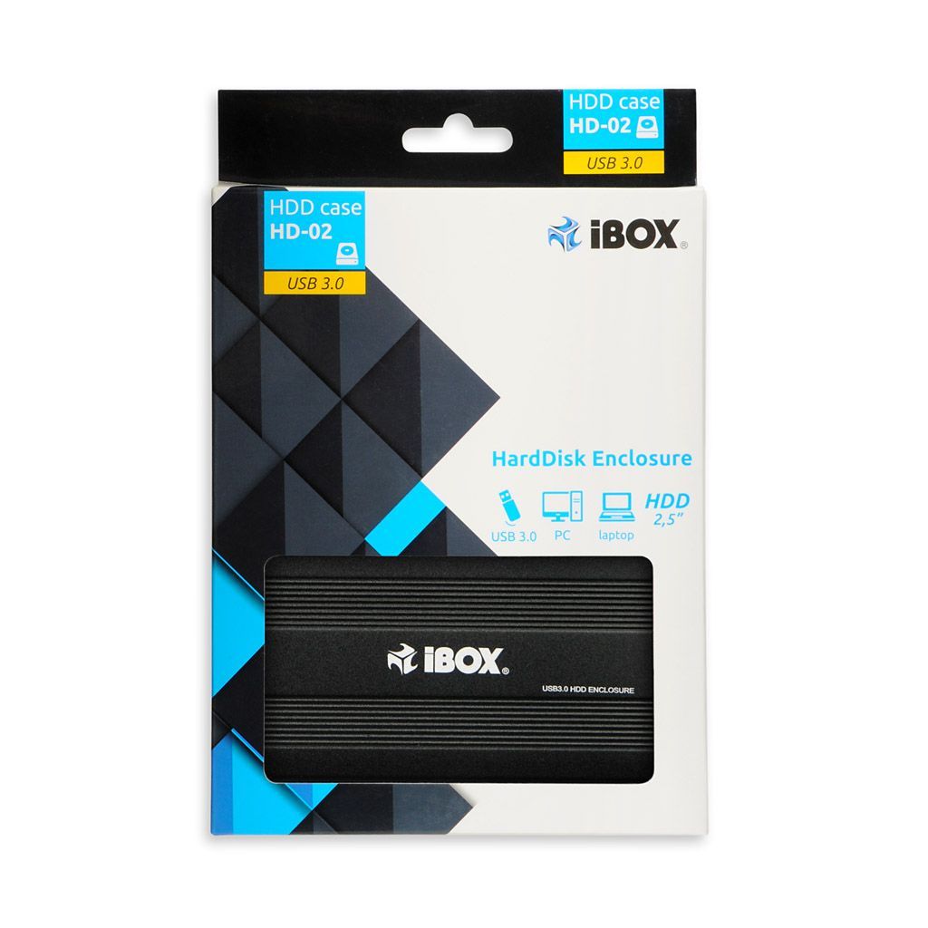 iBox HD-02 2,5" HDD Enclosure Black