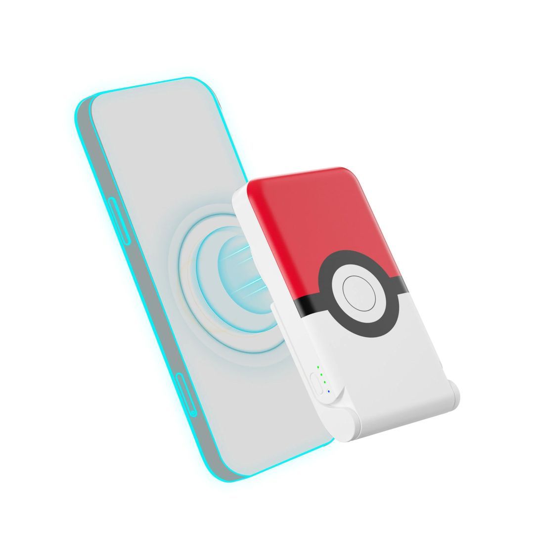 OTL Technologies Pokémon Pokéball 5000mAh Magnetic Wireless PowerBank Red