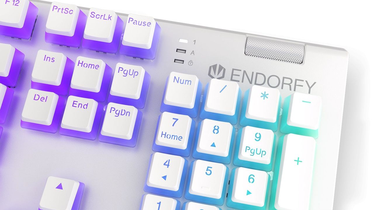 Endorfy Omnis Pudding Red Switch Mechanical Keyboard Onyx White US