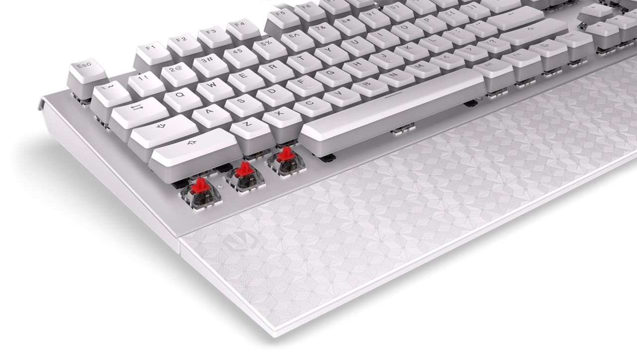 Endorfy Omnis Pudding Red Switch Mechanical Keyboard Onyx White US