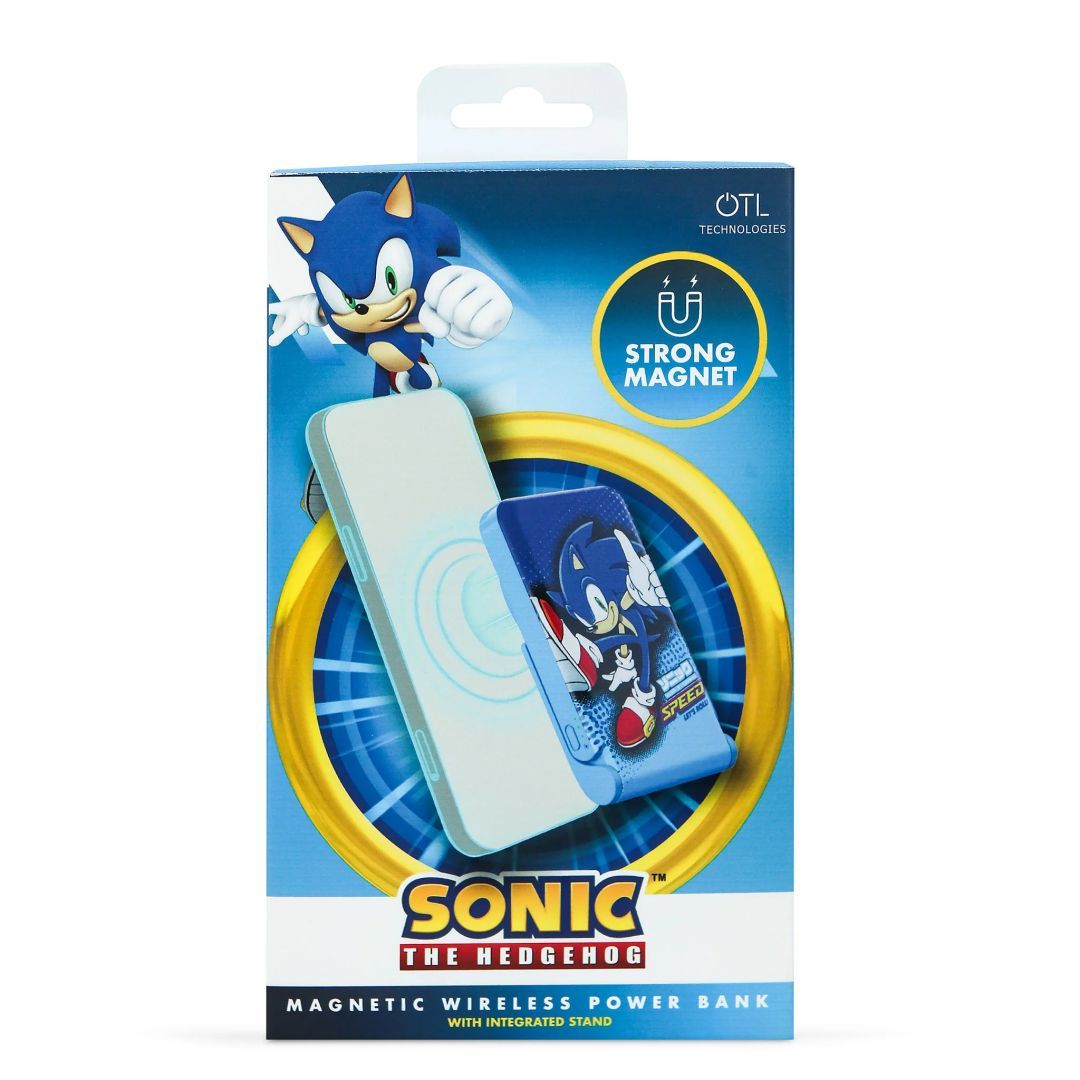 OTL Technologies Sonic The Hedgehog 5000mAh Magnetic Wireless PowerBank Blue