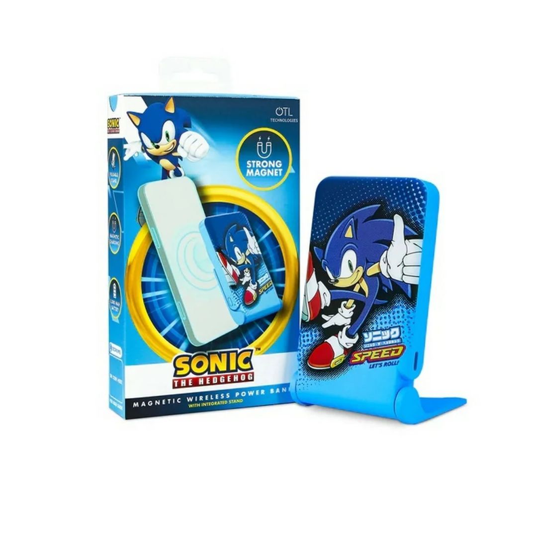 OTL Technologies Sonic The Hedgehog 5000mAh Magnetic Wireless PowerBank Blue