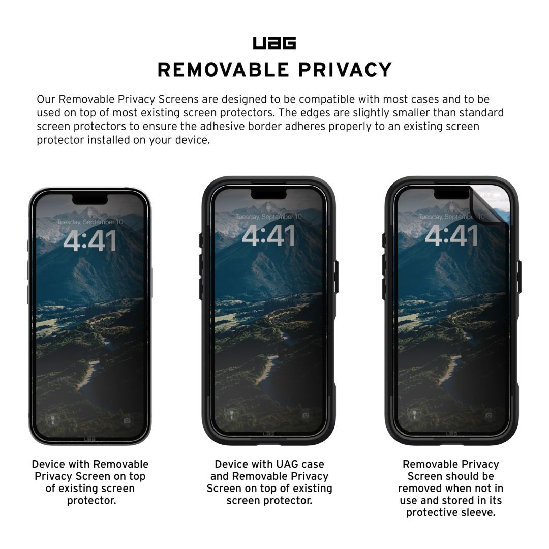 UAG Removable Privacy Eco iPhone 16 Pro Not Applicable