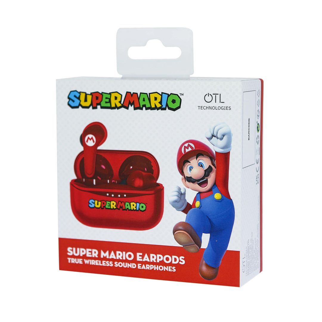 OTL Technologies Super Mario TWS Bluetooth Headset Red