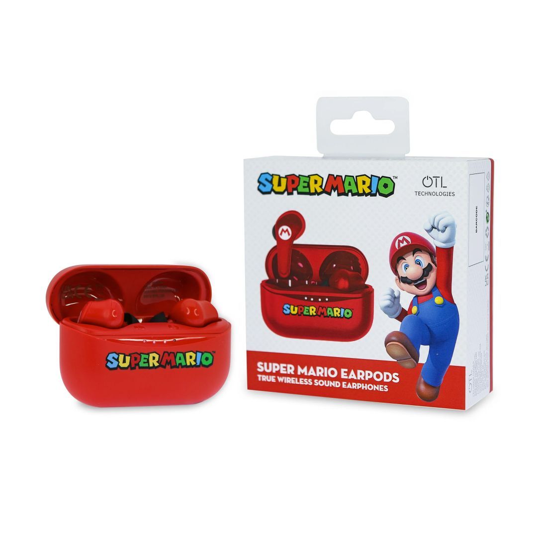 OTL Technologies Super Mario TWS Bluetooth Headset Red