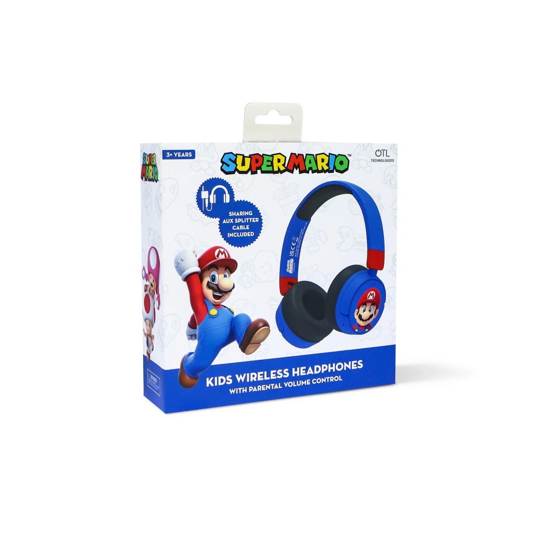 OTL Technologies Super Mario Kids Bluetooth Headset Blue