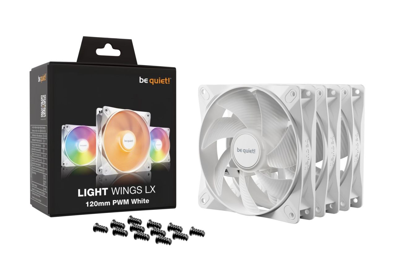 Be quiet! Light Wings LX 120mm PWM White Triple Pack