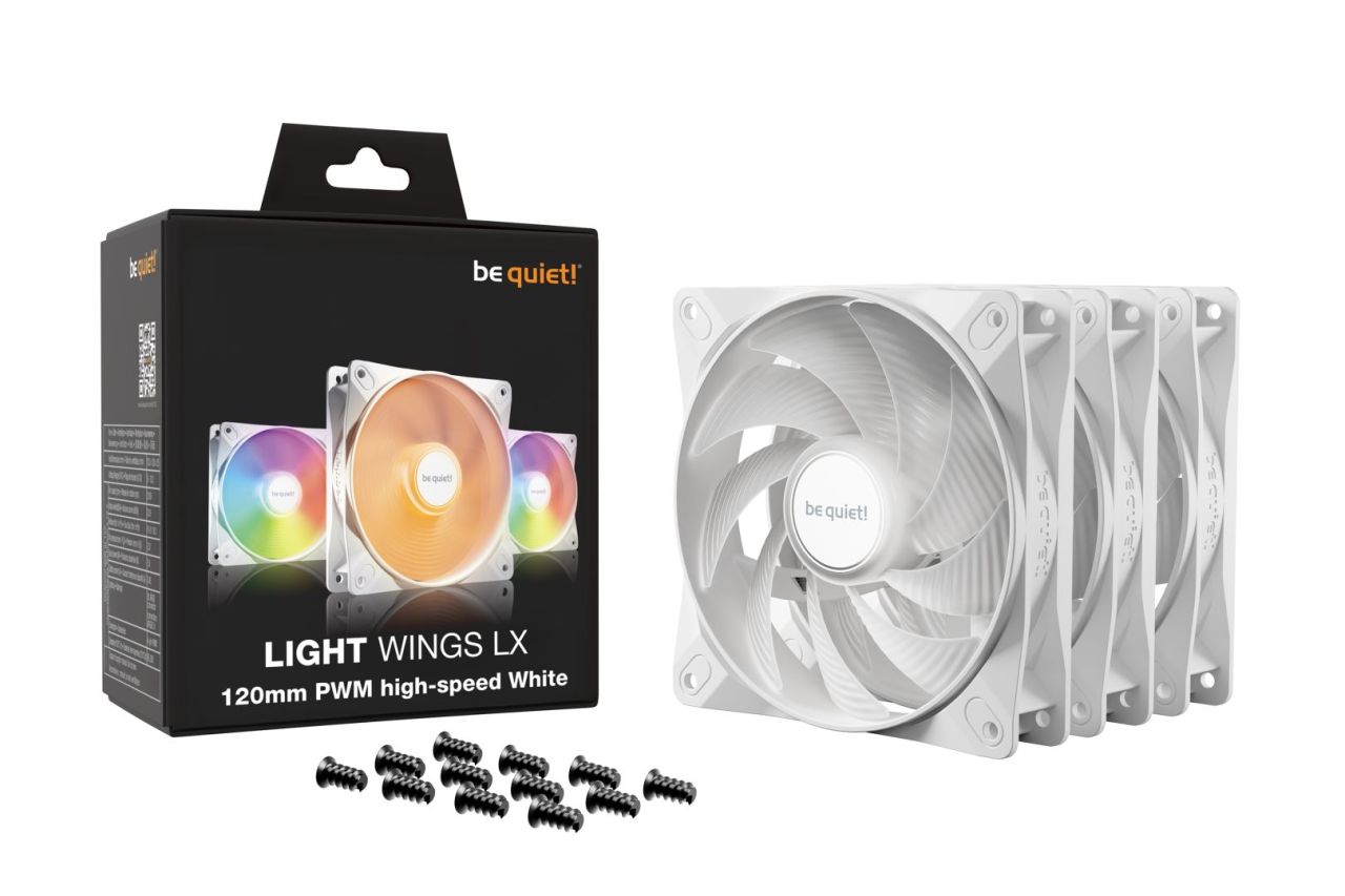 Be quiet! Light Wings LX 120mm PWM High-Speed White Triple Pack