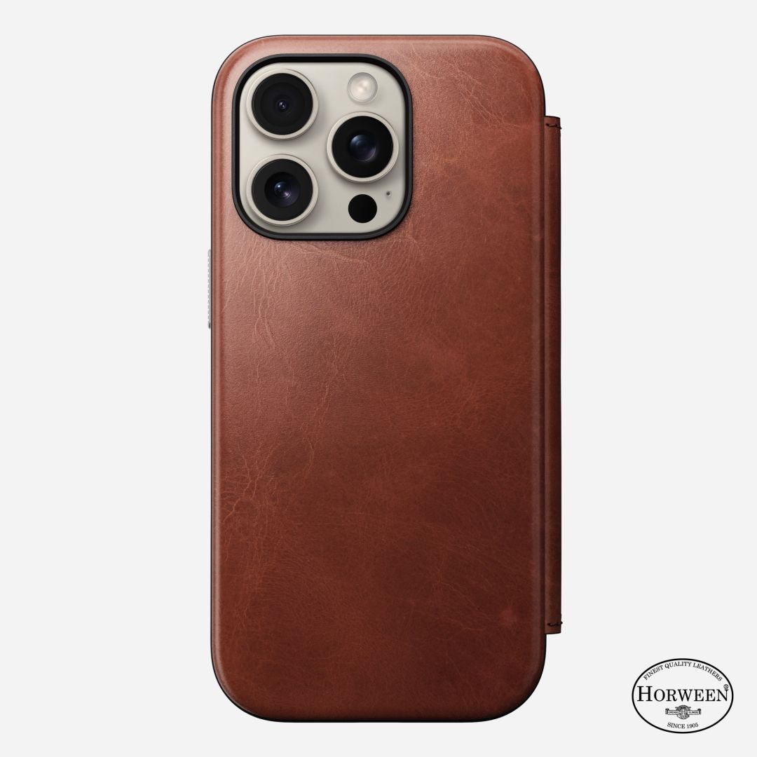 Nomad Leather Folio iPhone 16 Pro Olde Dublin