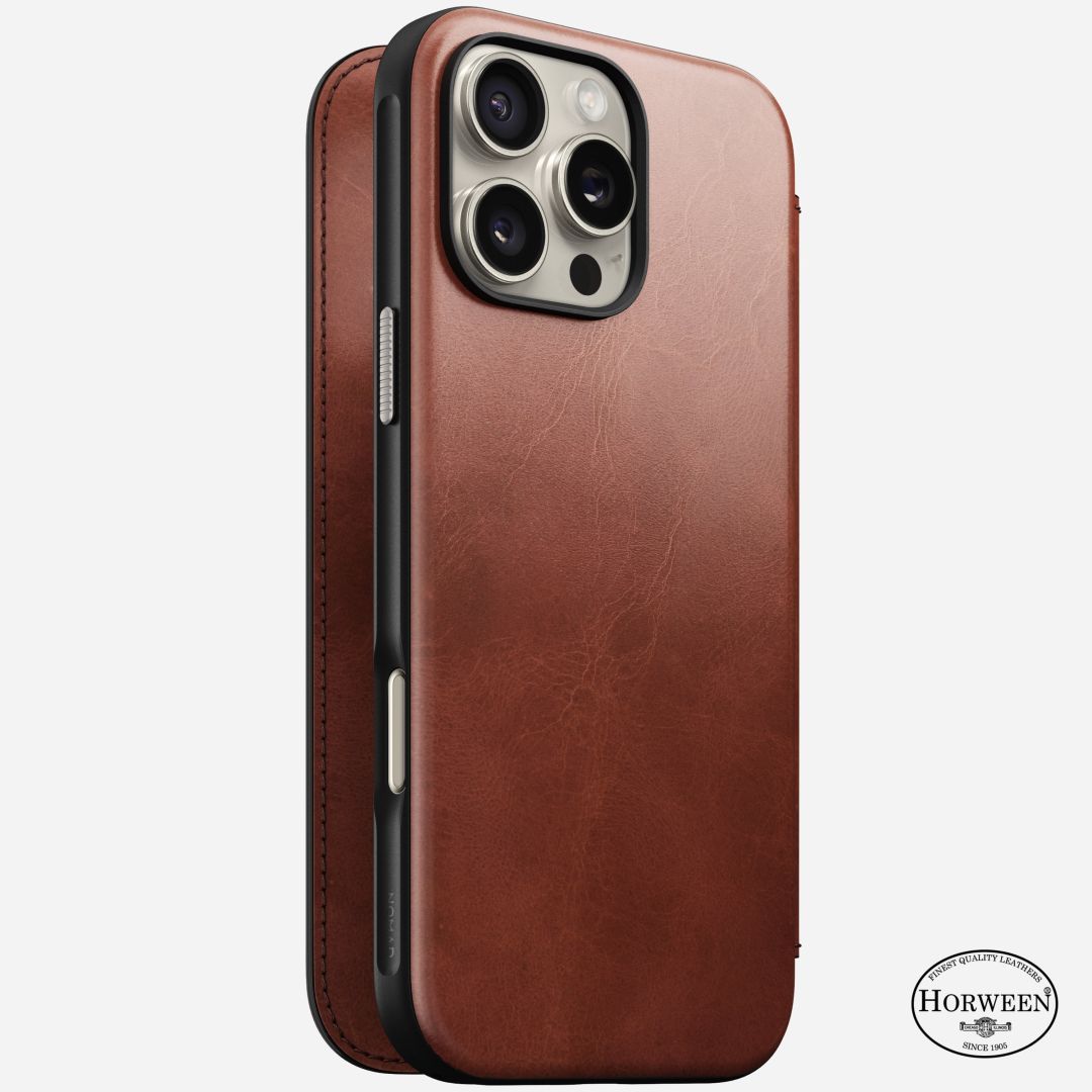 Nomad Leather Folio iPhone 16 Pro Max Olde Dublin