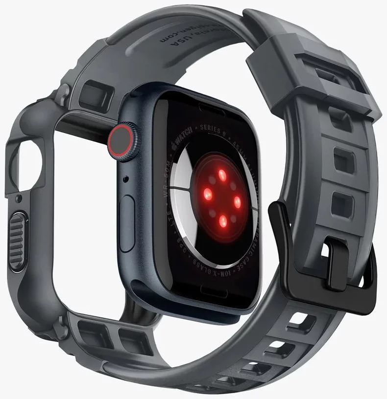 Spigen Rugged Armor Pro Apple Watch 45mm/44mm Dark Gray