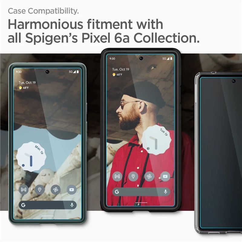 Spigen Glass AlignMaster 2 Pack, clear - Google Pixel 6a