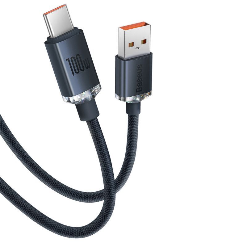 Baseus Crystal Shine USB-C Cable 1,2m Black