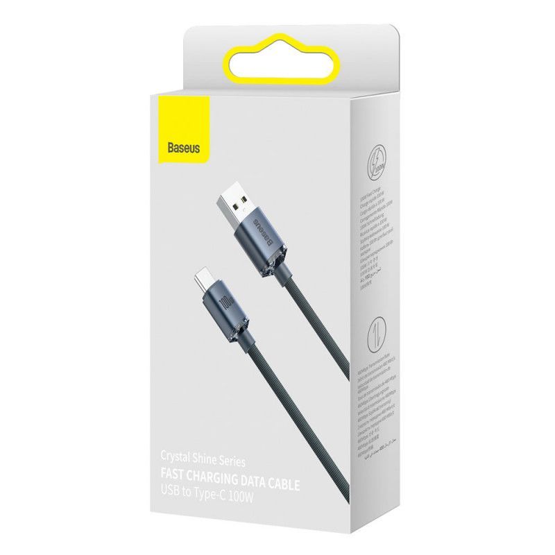 Baseus Crystal Shine USB-C Cable 1,2m Black