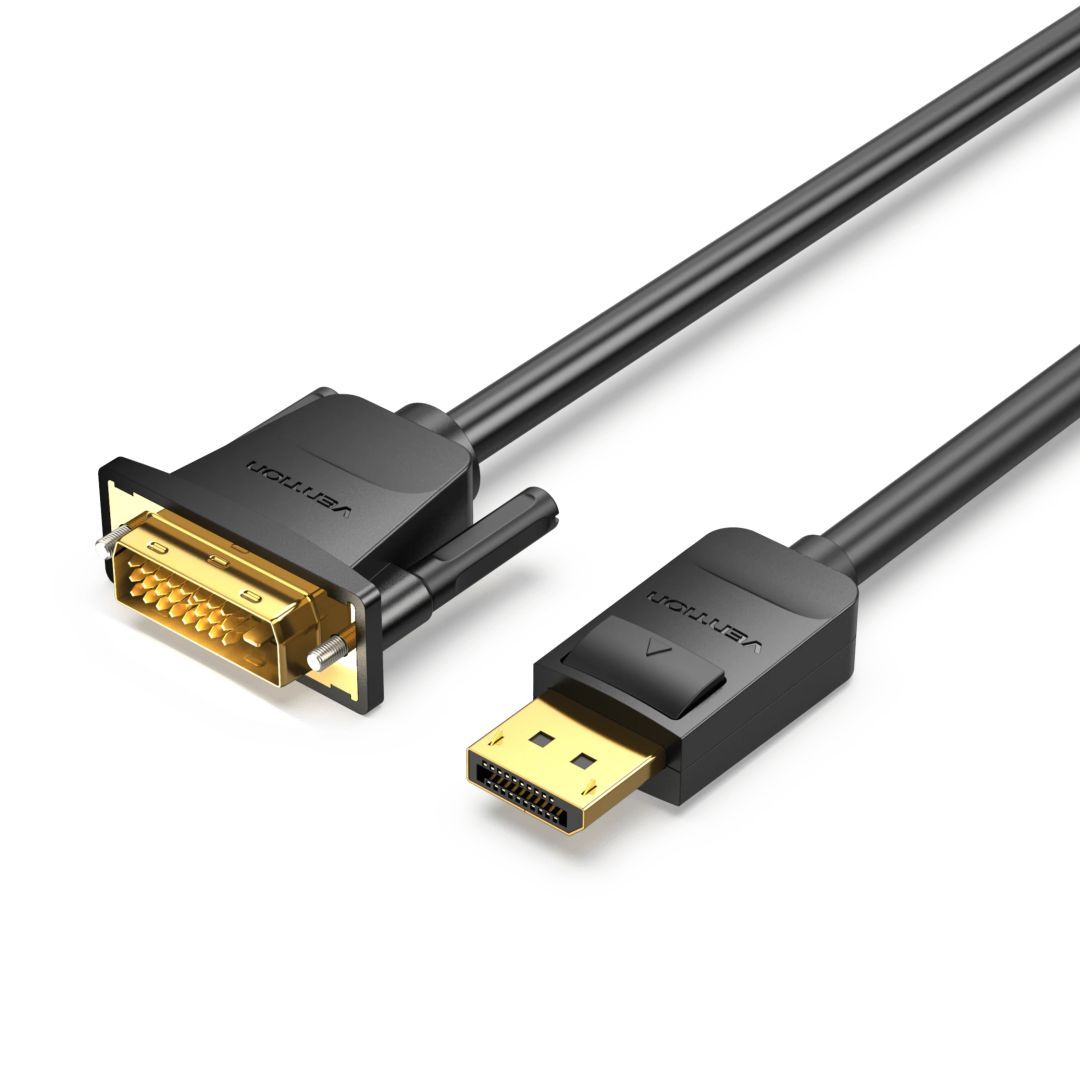 Vention DisplayPort to DVI Cable DP to DVI-D 24+1 Cable 2m Black