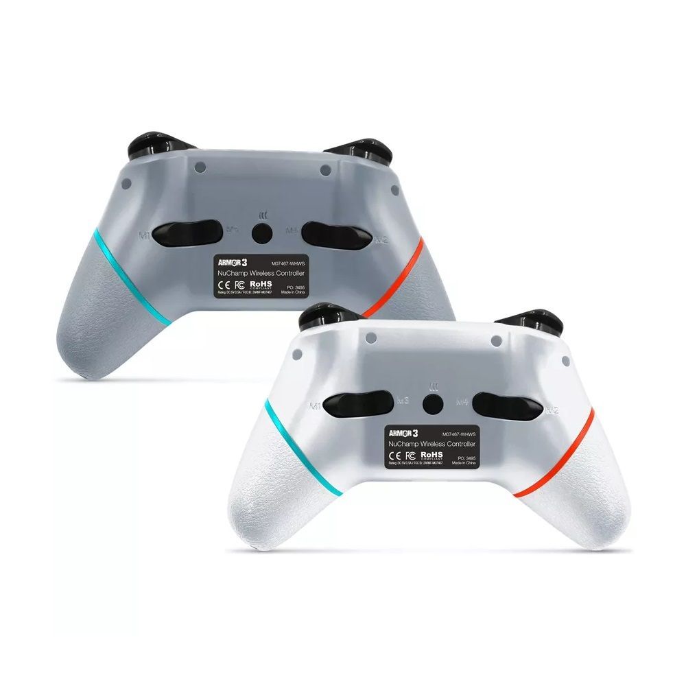 ARMOR3 NuChamp Nintendo Switch Gamepad White/Grey (2-pack)