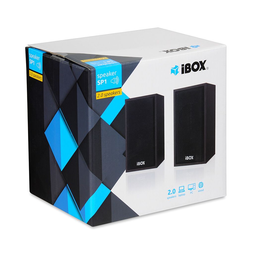 iBox IGLSP1B Speaker Black Wood