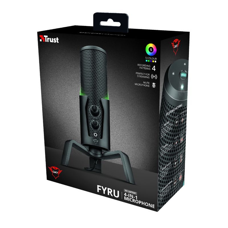 Trust GXT 258 Fyru USB 4-in-1 Streaming Microphone