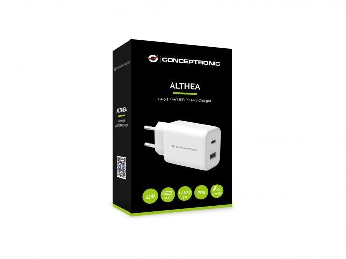 Conceptronic ALTHEA11W 2-Port 33W USB Charger White