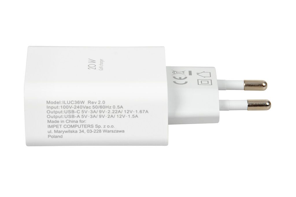 iBox C-36 20W Power Adapter White