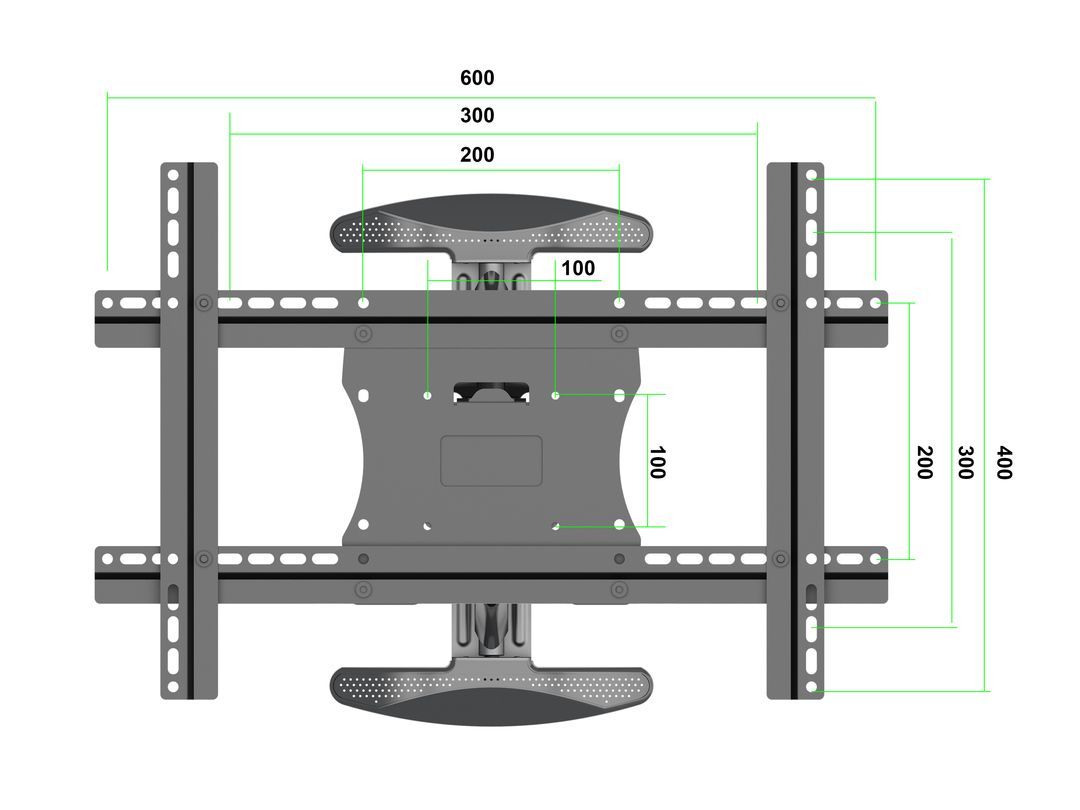 Multibrackets M VESA Flexarm Full Motion Single Portrait 400x600 32"-55" Black