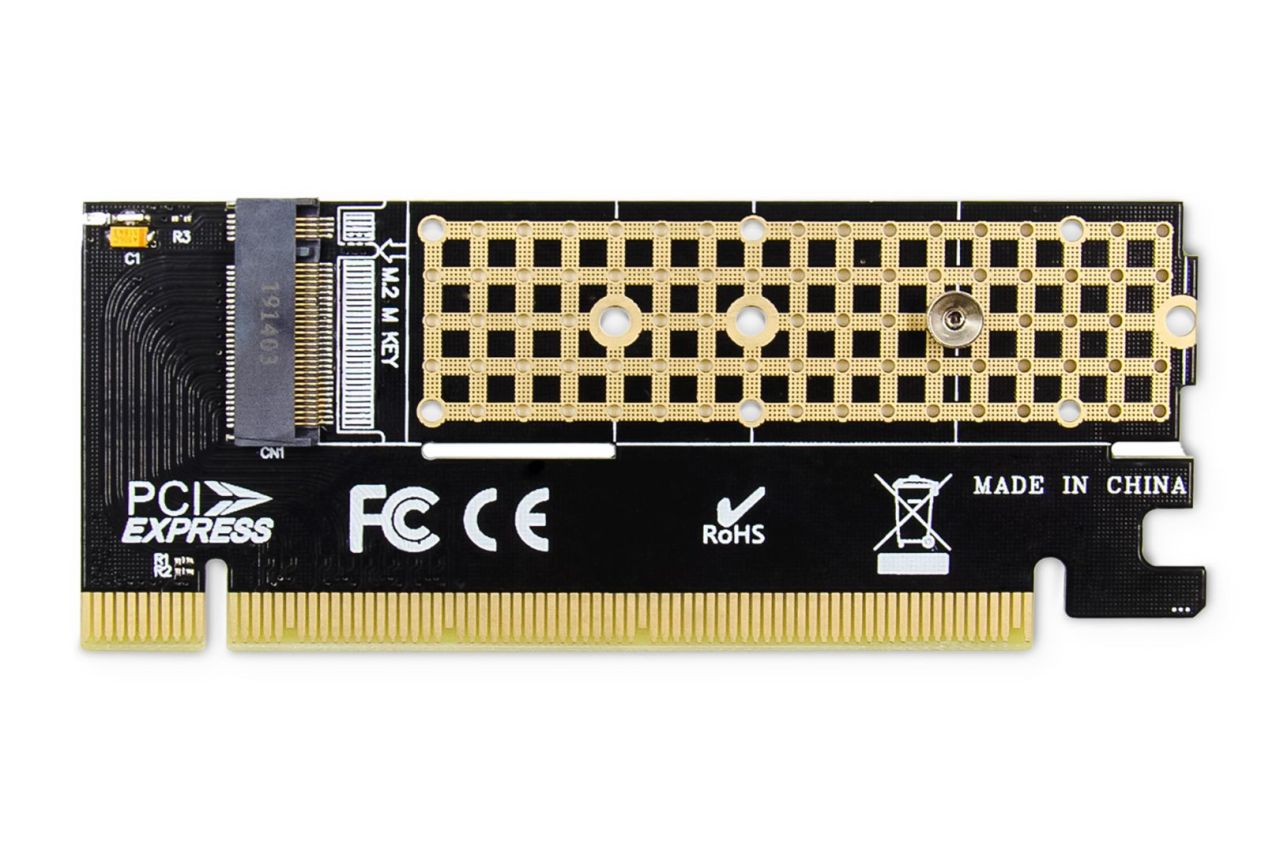 Digitus M.2 NVMe SSD PCI Express 3.0 (x16) Add-On Card