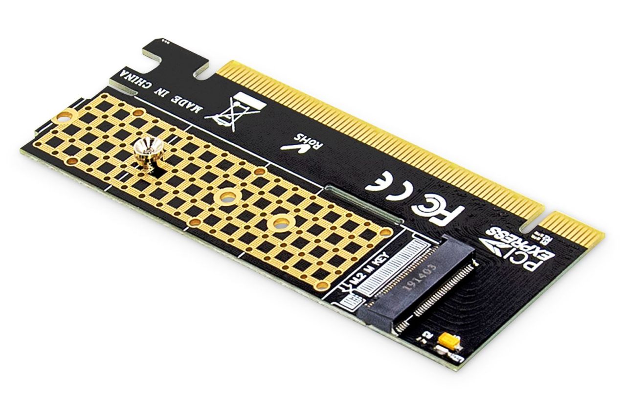 Digitus M.2 NVMe SSD PCI Express 3.0 (x16) Add-On Card