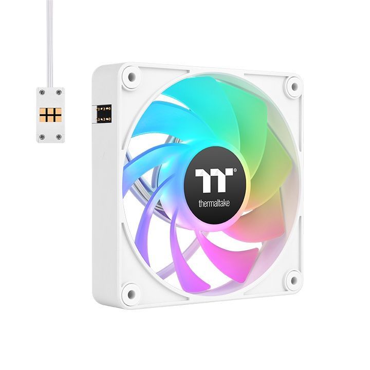 Thermaltake CT140 EX Reverse ARGB Sync PC Cooling Fan White (3-Fan Pack)