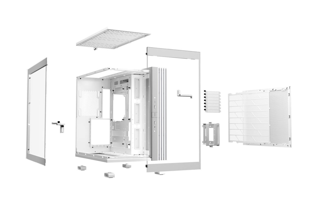 Be quiet! Light Base 600 DX Tempered Glass White