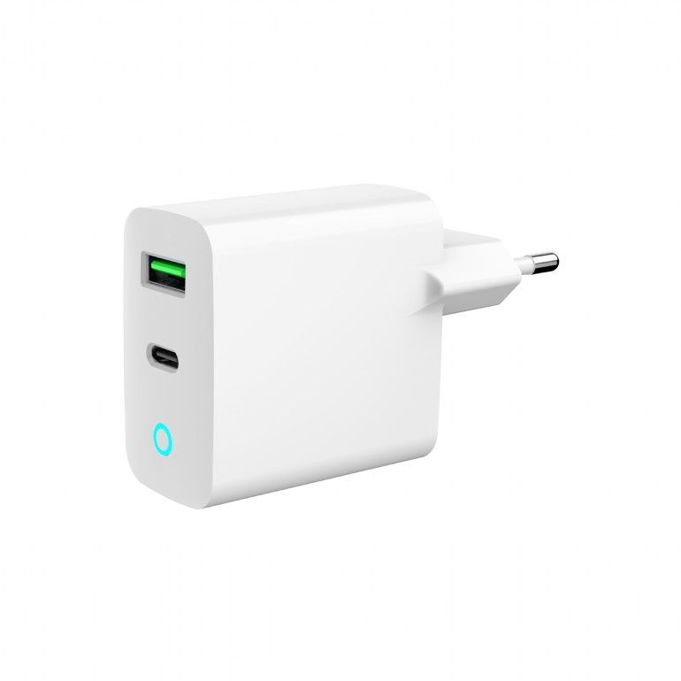 Gembird 2-Port 20W USB Fast Charger White