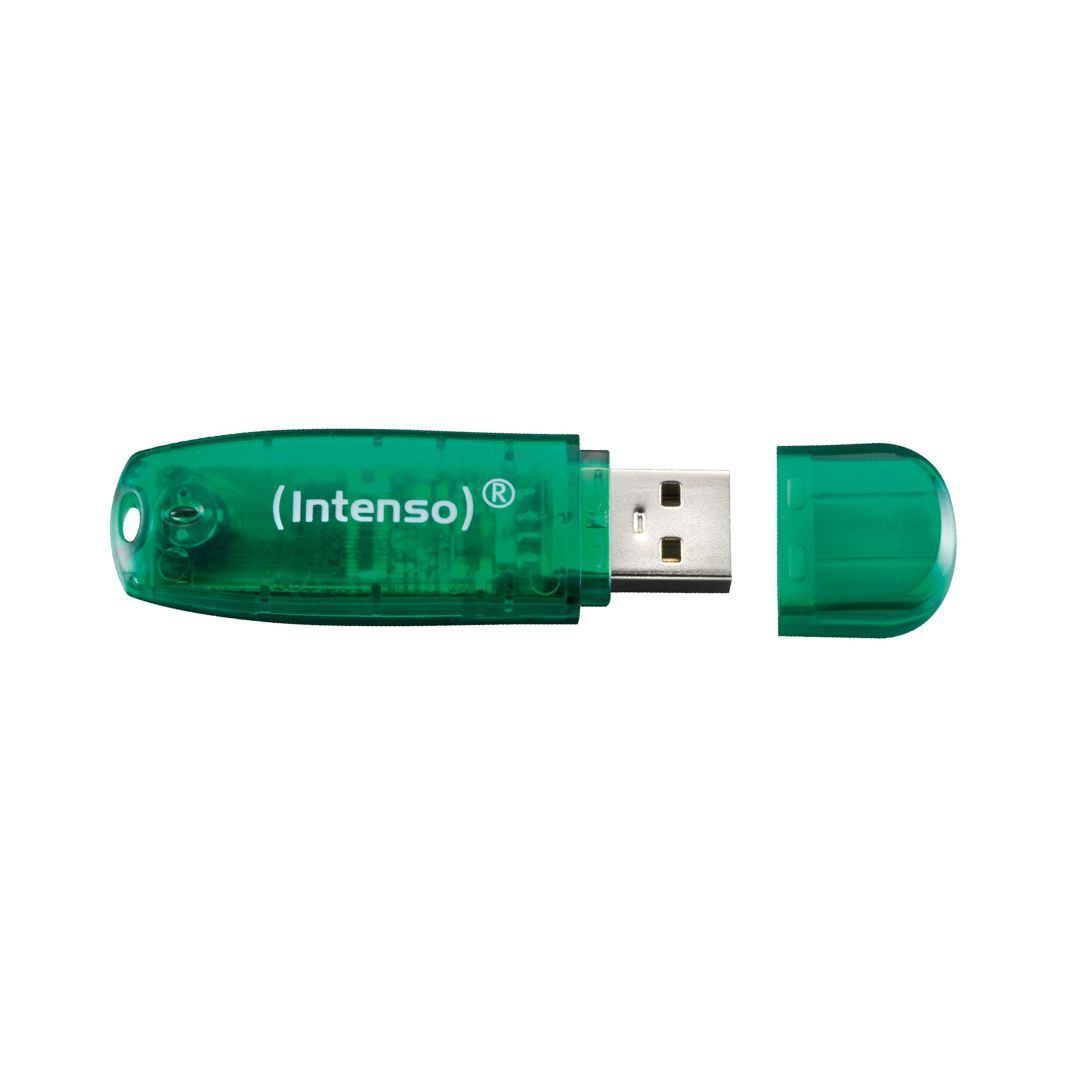 Intenso 8GB Rainbow Line USB2.0 Green